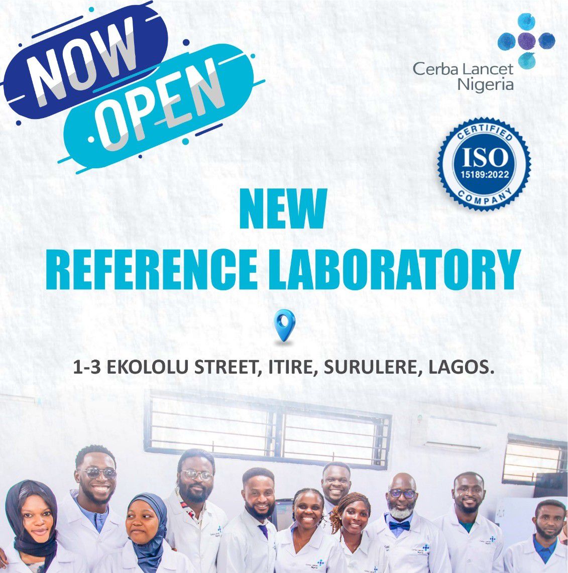 Cerba Lancet Nigeria opens a new reference lab in Surulere.