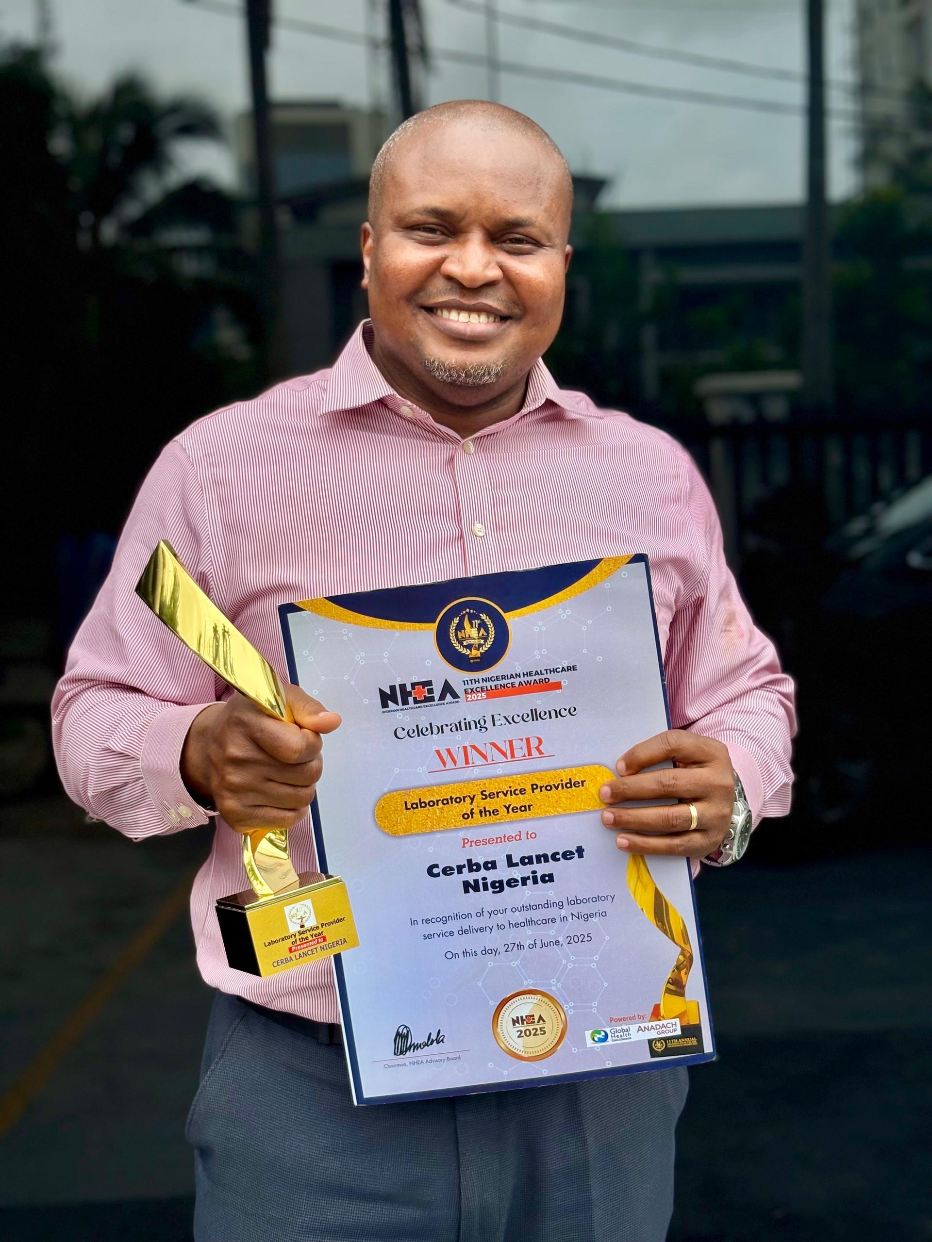 GMLB award of recognition goes to Cerba Lancet Nigeria